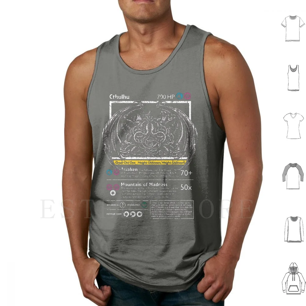 

Cthulhu Tank Tops Vest Miskatonic University Cthulhu H P Great Old Ones Rlyeh Old Ones Innsmouth Elder God Deep Ones