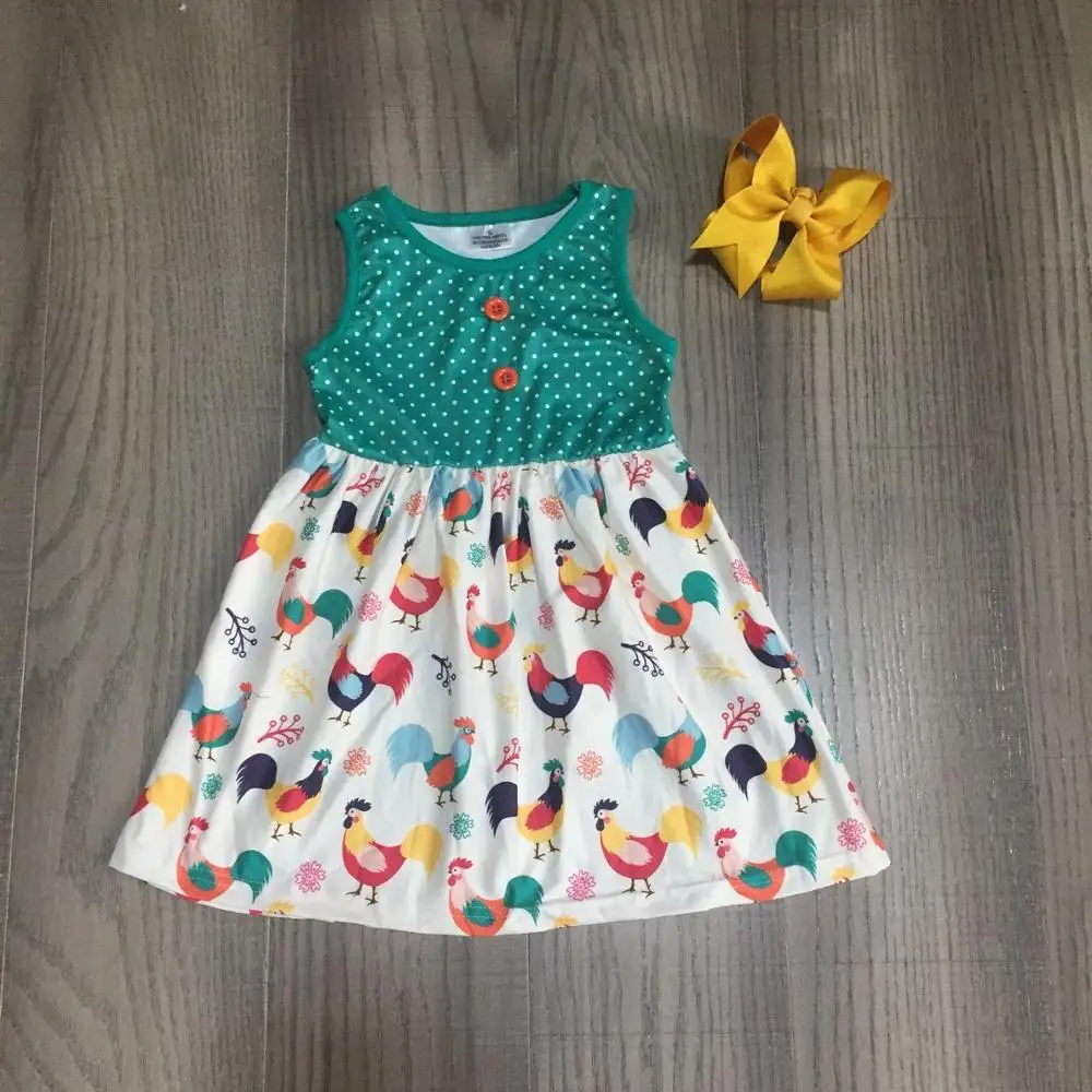 baby girls summer dress cock girl classic with bow | Детская одежда и обувь