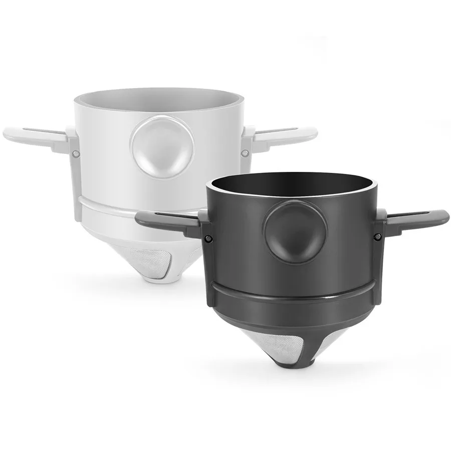 

Portable Coffee Filter Stainless Steel Drip Ultra-fine 1X English Manual