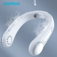 homdd refrigeration hanging neck fan cooling mobile air conditioner leafless neckband fan portable air cooler for summer sports