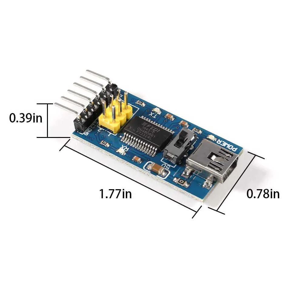 3 В 5 в FT232RL FTDI Mini USB к TTL последовательному преобразователю модуль адаптера для