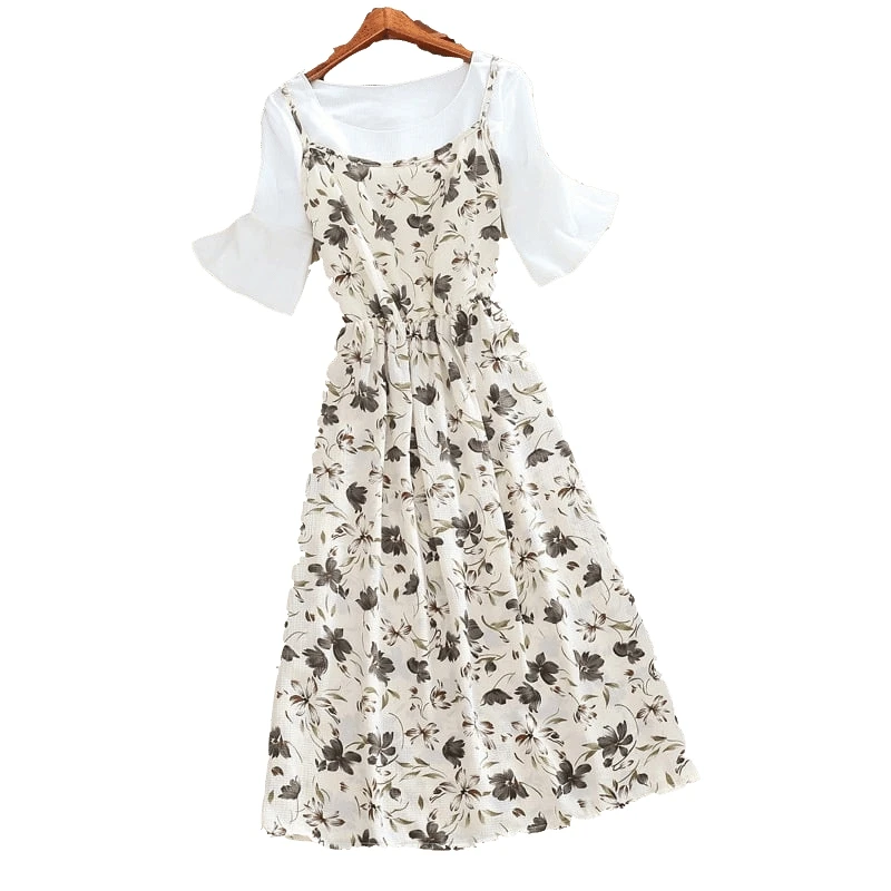 Комплект из двух предметов с цветочным принтом элегантное праздничное