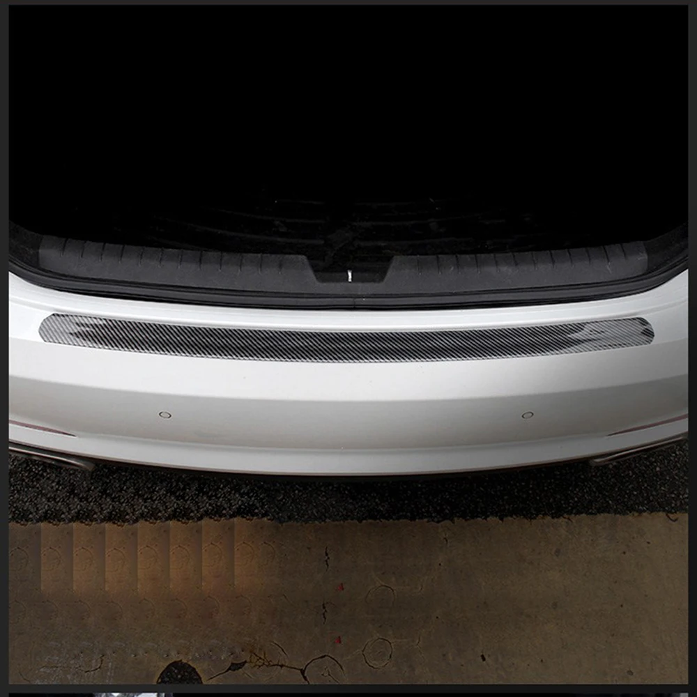 Car Stickers 5D Carbon Fiber Rubber Styling Door Sill Protector DIY Door Sill Protector Edge Guard Car Stickers Car Accessories