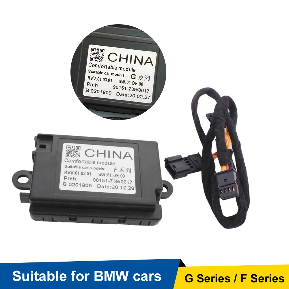 

Car Comfort Control Module 18 Functions GSM Upgrade System Automatic Window Lift Gentleman Seat for BMW F/G-Series Chassis Parts