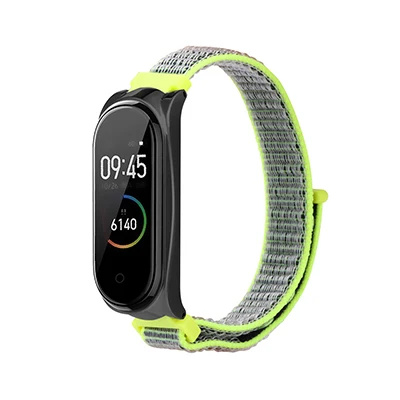 Mi band 4 ремешок нейлоновый холст ремешок для Xiao mi band 4 Смарт часы браслет аксессуары для mi Band 4 mi 4 Pulseira - Цвет: Color 7