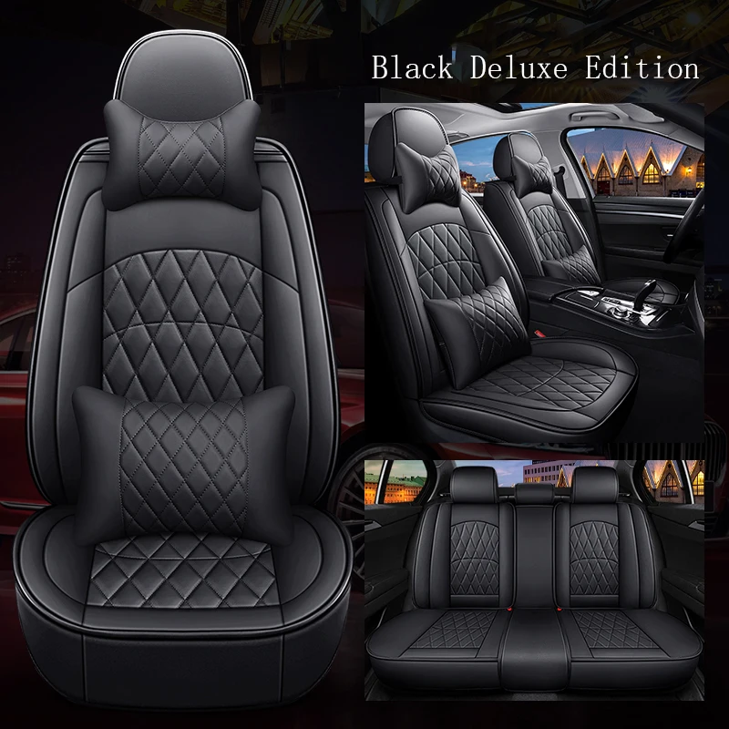 

WLMWL Leather Car Seat Cover for Dodge all medels caliber journey ram caravan aittitude car accessories 98% 5 seat car model