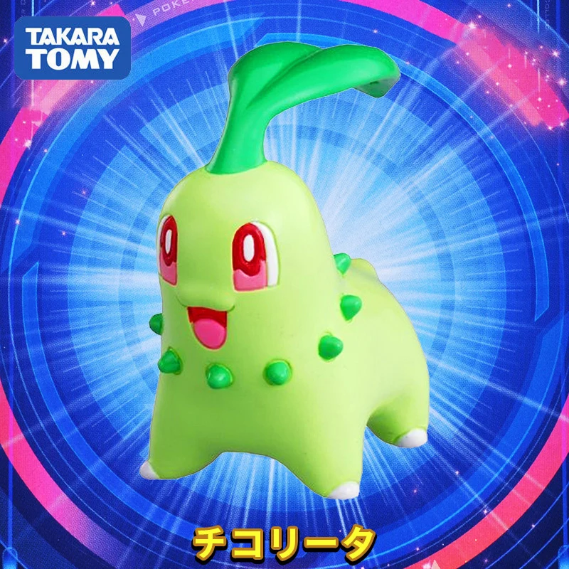 Takara Tomy Покемон Chikorita для костюмированной вечеринки по японскому аниме Рисунок