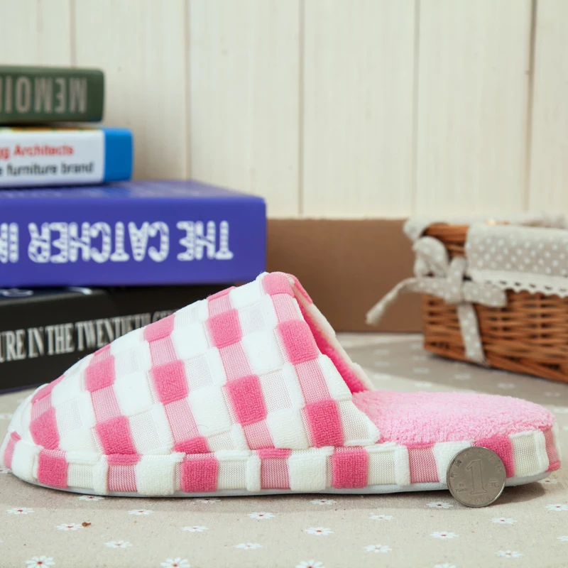 Зимние теплые плюшевые тапочки мужская и женская обувь на плоской мягкой подошве