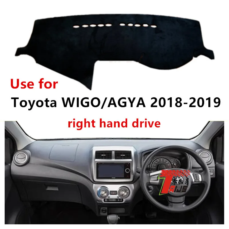 Taijs чехол на приборную панель автомобиля с правым рулем для Toyota Wigo/Agya 2018 2019
