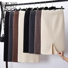 Осенне-зимние женские юбки, плотная трикотажная юбка А-силуэта, женские новые корейские элегантные короткие юбки, женские юбки 2021, Faldas 12118