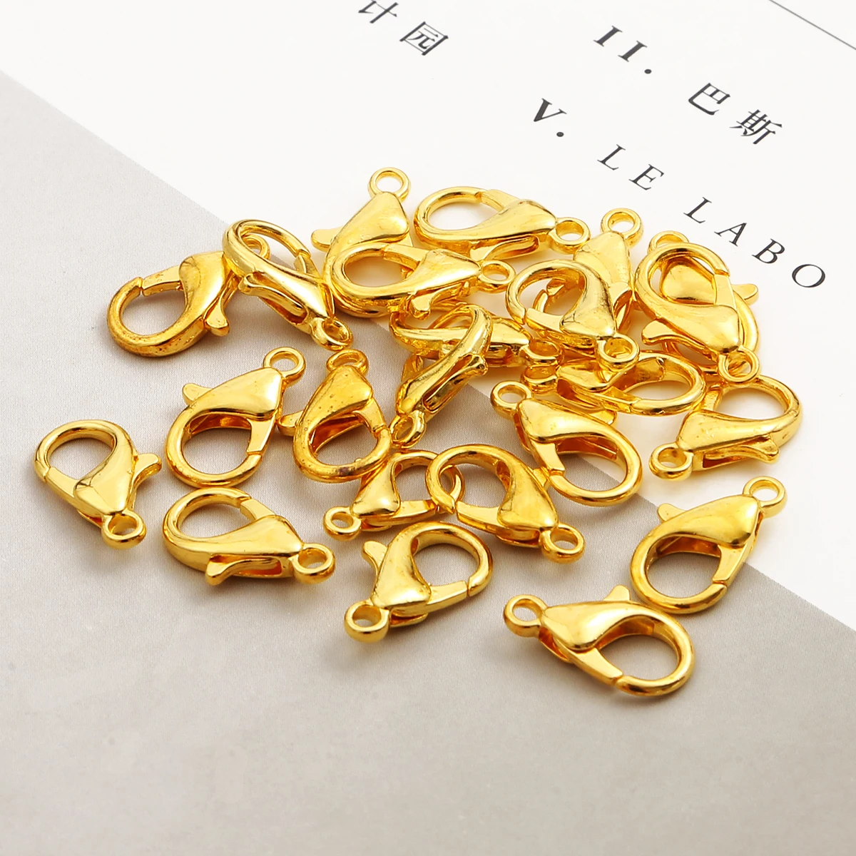 Застежки-карабины из сплава для ювелирных изделий сделай сам застежки под золото