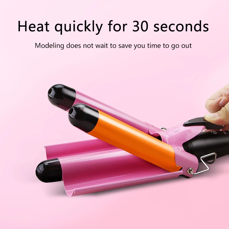 

Professional Triple Barrel Hair Curling Iron Ceramic Hair Curler Egg Roll Hair Styling Tools Crimping Hair Iron Curler Irons