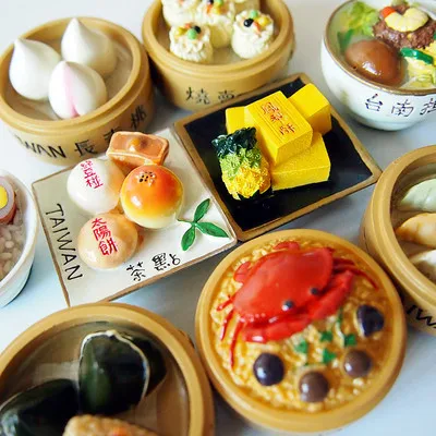 Стерео блюдо имитация китайской еды магнит на холодильник креативная наклейка