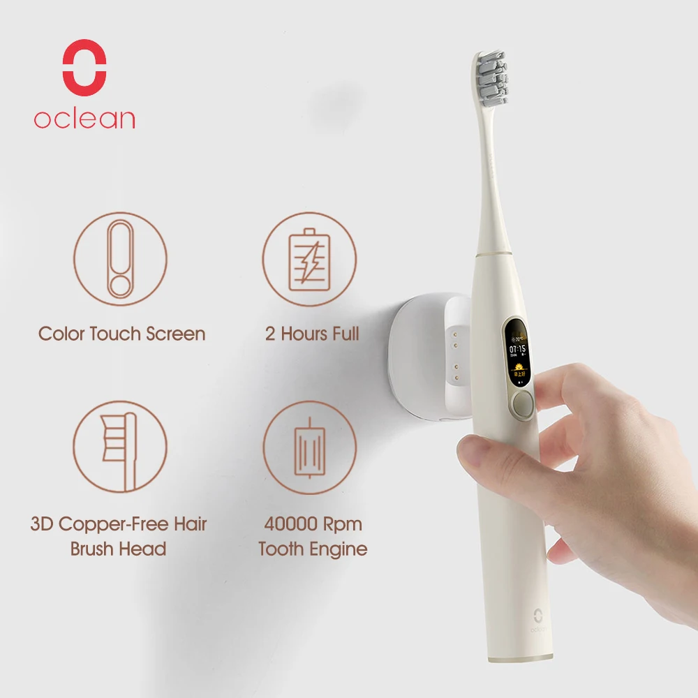 Электрическая зубная щетка Xiaomi Oclean X Sonic Smart Водонепроницаемая беспроводная