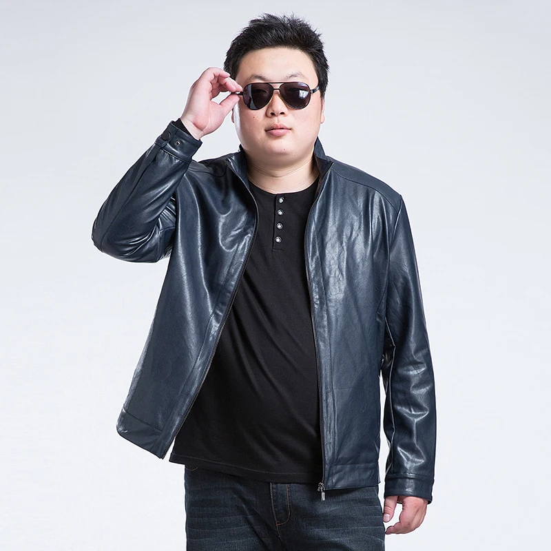 Размера плюс 8XL 6XL 5XL 4XL pu кожаная куртка из натуральной овечьей кожи Мотоциклетные