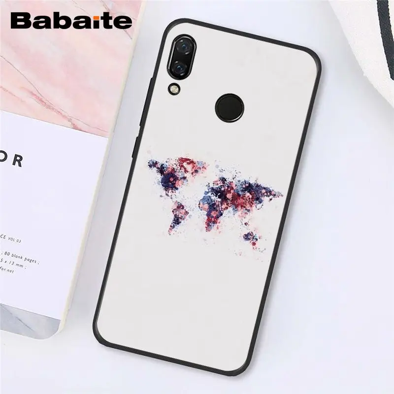 Babaite карта мира путешествия просто пойти чехол для телефона для Xiaomi Redmi8 4X 6A S2 Go Redmi 5 5Plus Note4 5 7 Note8Pro