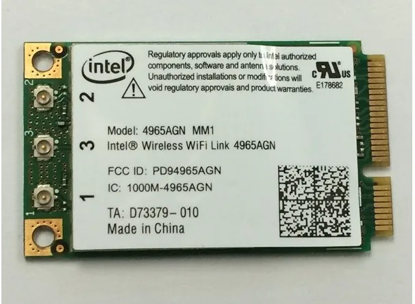 Оптовая продажа Новая беспроводная карта для Intel Wireless Wifi Link 4965AGN Mini PCI-E 300 Мбит/с 802