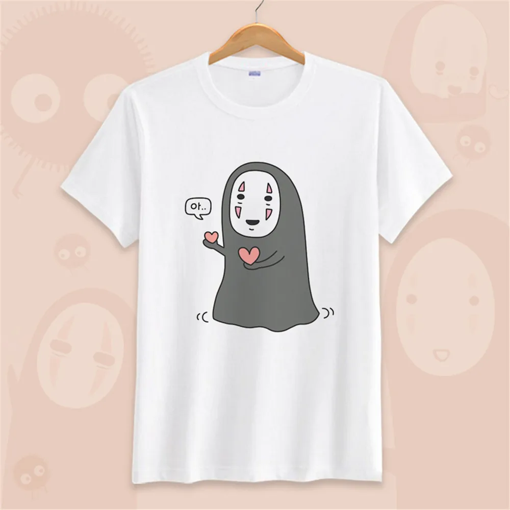 T-shirts Spirited Away Cosplay O-Neck Short Sleeve Costumes ogino chihiro Print Shirts Tops Summer Tees for adult kid | Тематическая