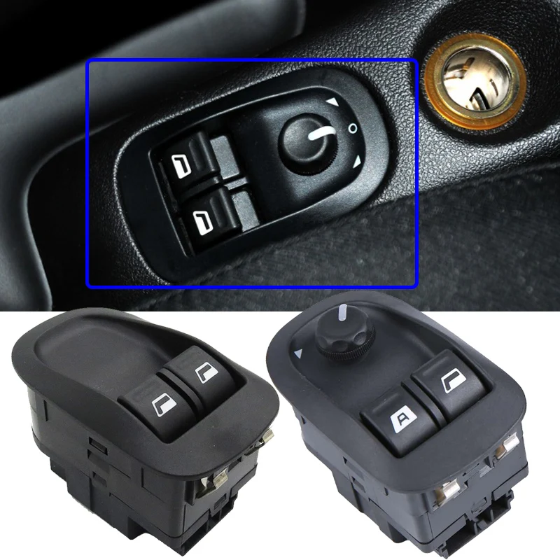 

Переключатель Стеклоподъемника Yasong для Citroen Peugeot 206, 207, 1998-2012, 2013, 2014, 2015, 2016, Боковая кнопка управления зеркалом