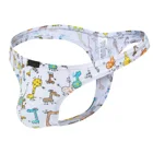 2020 мужские стринги, сексуальное хлопковое нижнее белье с принтом, U-выпуклый мешочек, мужские стринги и стринги, мужские танга, Ropa, стринги с Т-образной задней частью