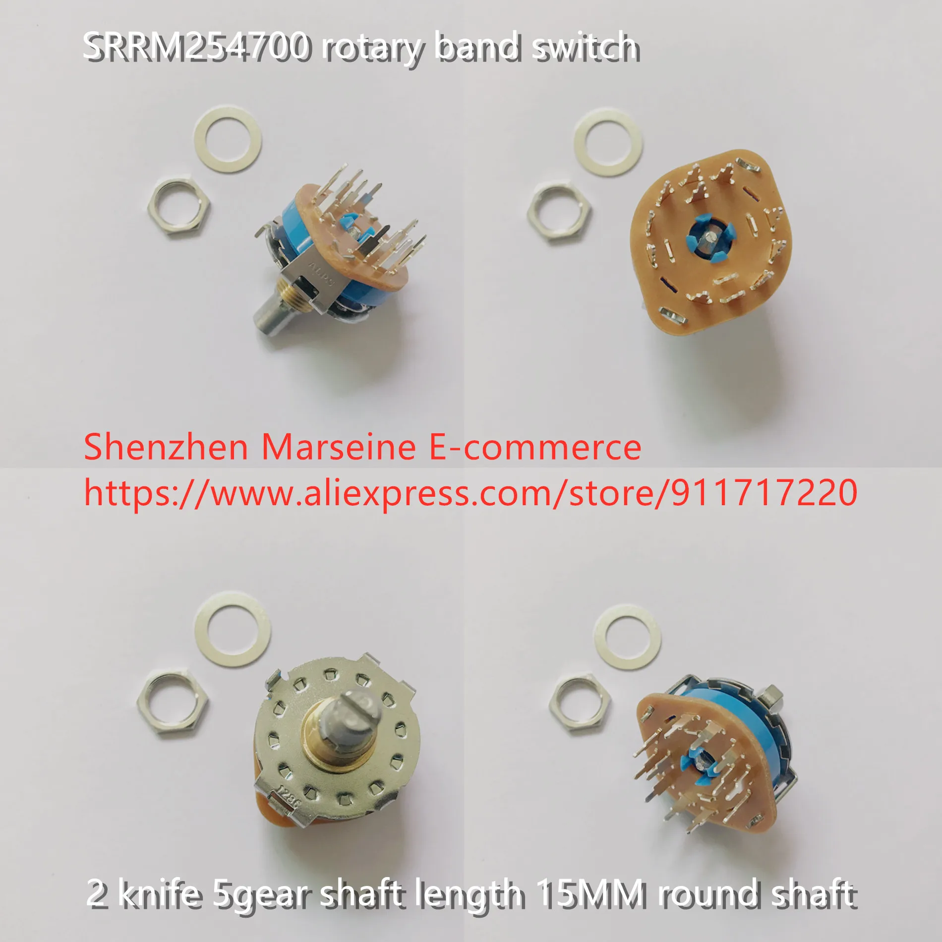 Оригинальный новый 100% SRRM254700 поворотный переключатель диапазонов 2 нож 5 зубчатый