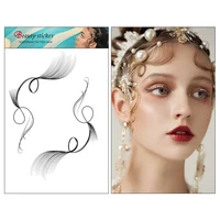 waterproof womens fake best custom hairline temporary 6d baby hair tattoo for tattooing edges temporary tatto sticker