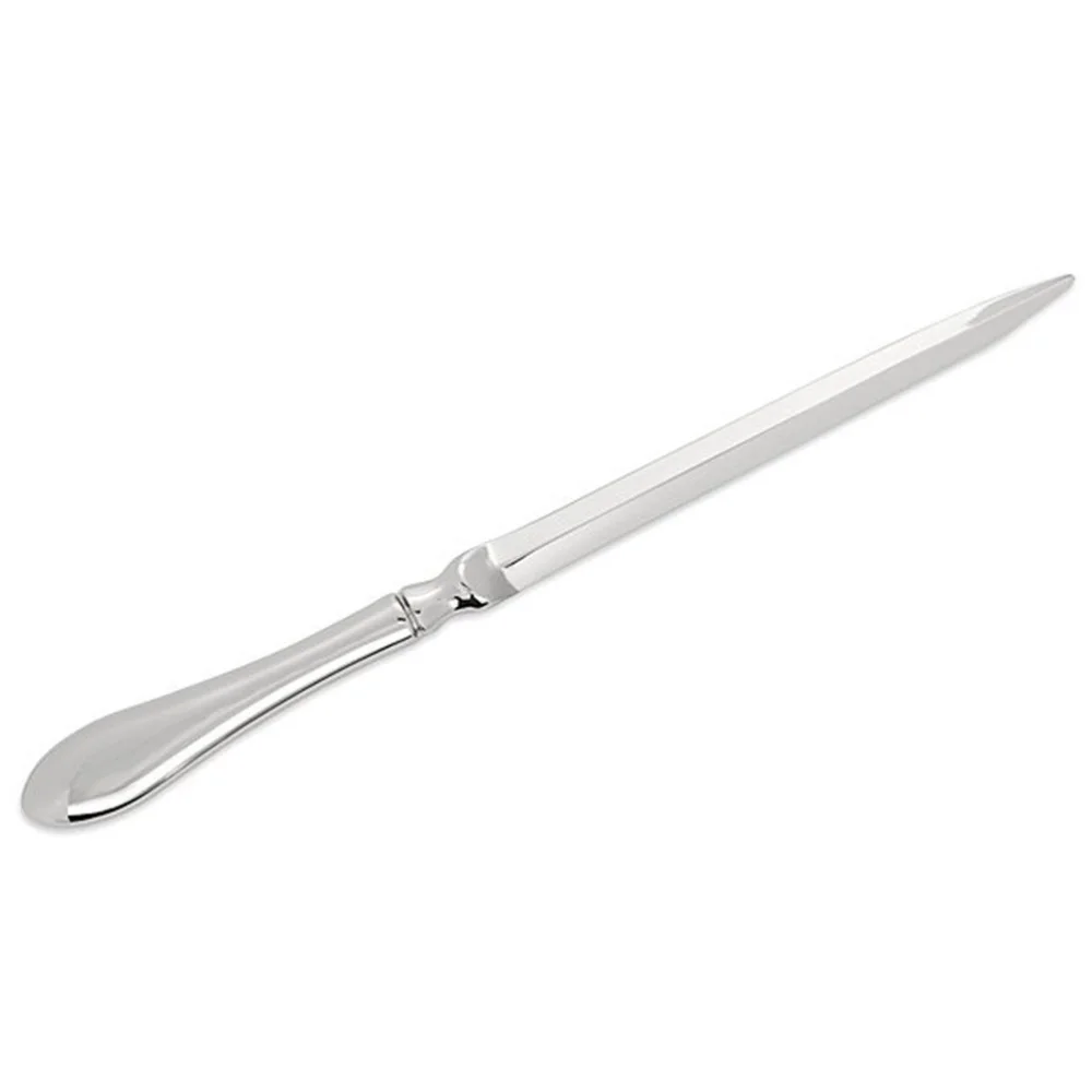 

Portable Alloy Letter Opener Envelope Opener with Gift Box Practical Paper Cutter for Home Shop (Silver)