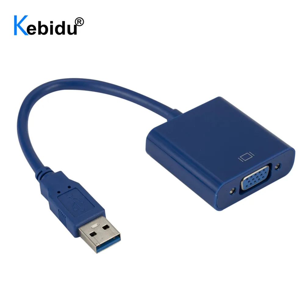 Адаптер Kebidu для видеодисплея с USB 3 0 на VGA кабель многоэкранный конвертер адаптер