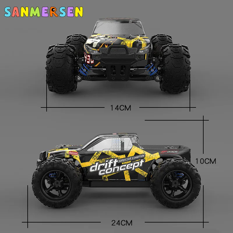 1:18 новый обновленный 4WD RC пикап версия автомобиля 2 4G Радиоуправление