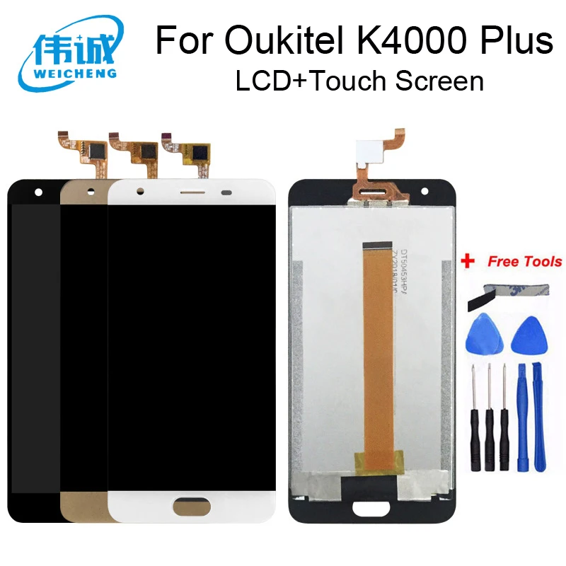 Высококачественная замена WEICHENG для 5 дюймового Oukitel K4000 Plus ЖК дисплей и фото +