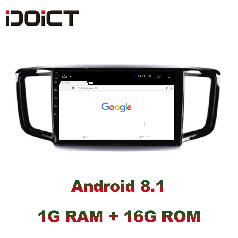 Автомобильный DVD плеер IDOICT Android 8 1 GPS навигация мультимедиа для Honda odysley Radio 2015 2016 2017