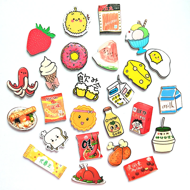 Рождественский мультяшный Снэк пончик молоко напитки мороженое масло колбаса