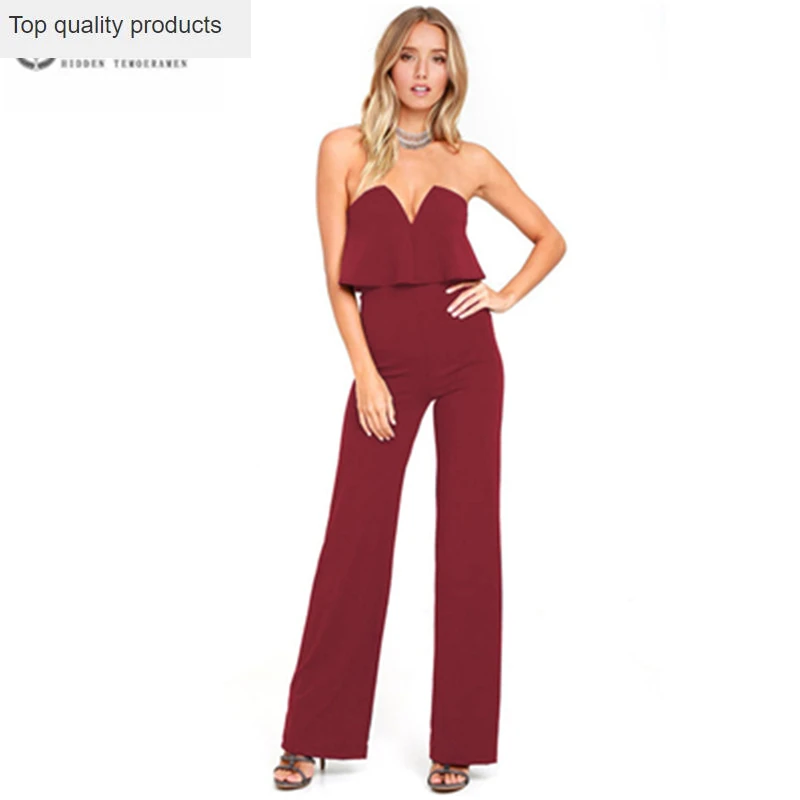 Новинка 2109 женский сексуальный комбинезон с глубоким v образным вырезом на груди