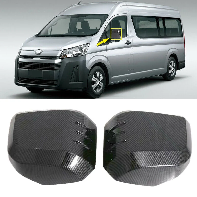 Для Toyota Hiace 2019 Автомобильное зеркало заднего вида из углеродного волокна