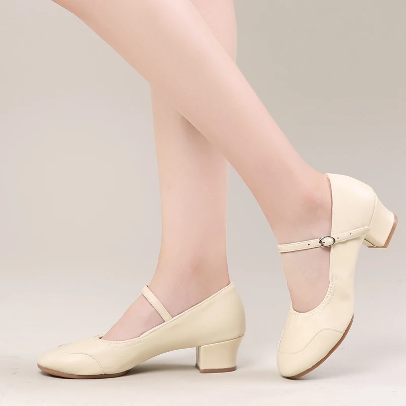 Dance-Shoes For Women Ballroom Shoes Ladies Girls Tango Square Dancing Shoes Salsa Sandral Closed Toe Outdoor Soft Silver Shoes