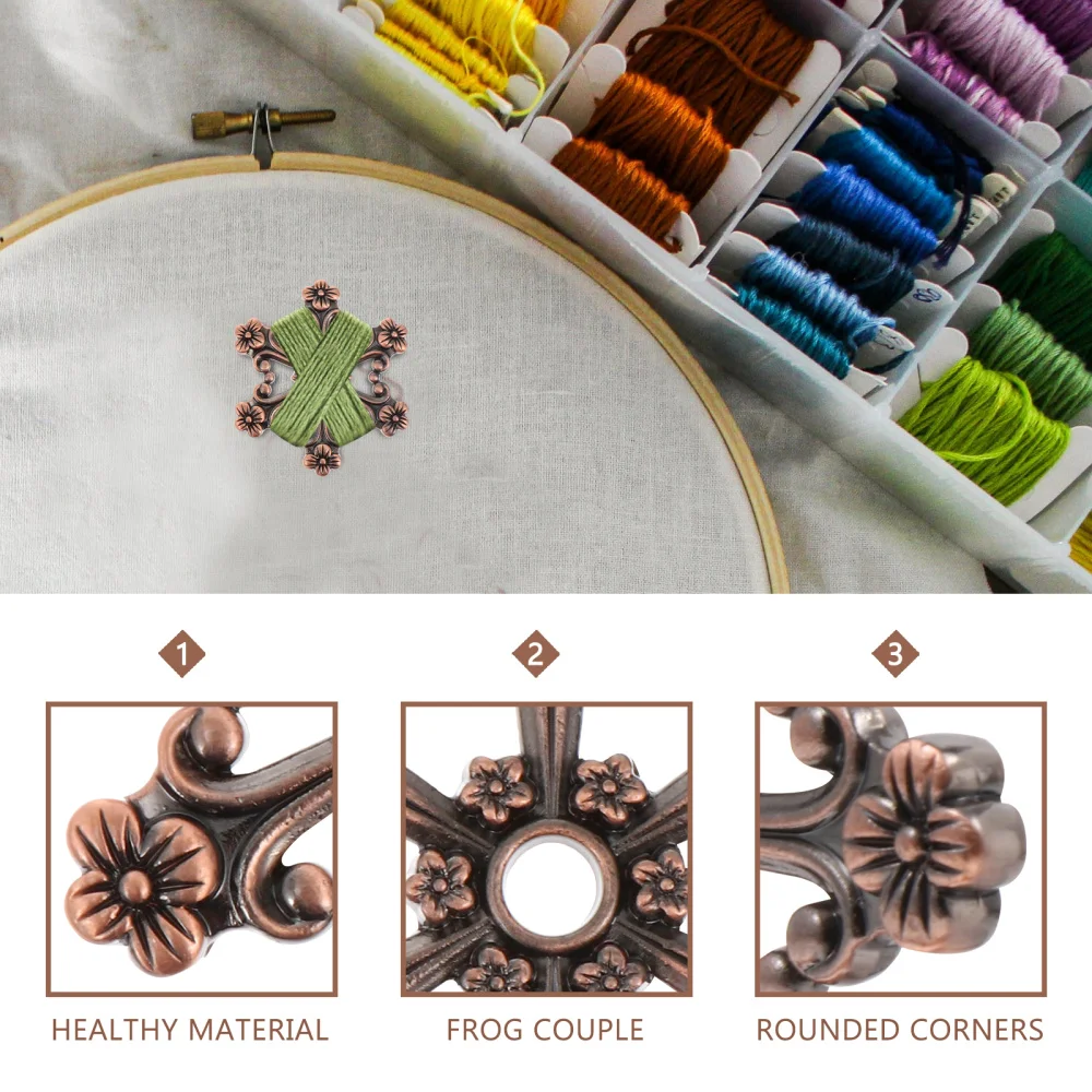 

Retro Winding Plate Board Embroidery Bobbins Storage Sewing Thread Stand