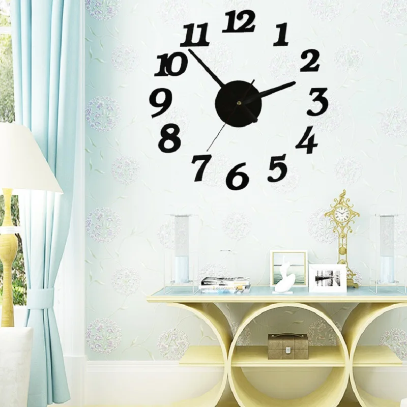 

3D Clock Decoration Diy Acrylic Mirror Wall Clocks Living Europe Needle Home Decoration Living Room Affordable Wall Clock