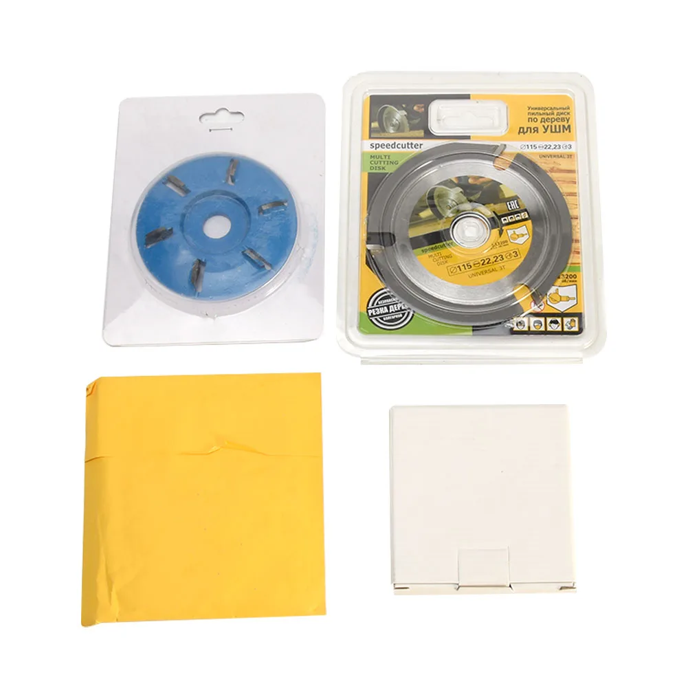 

4pcs Home Woodworking 5/8inch Inner Dia Cutting Shaping Durable Wood Carving Disc 12 Teeth Accessories Angle Grinder Attachment