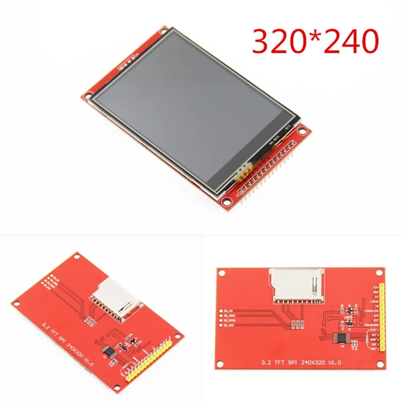 3 2 дюймов 320X240 Spi серийный Tft ЖК-модуль Дисплей Sn с контактной панелью Драйвер Ic