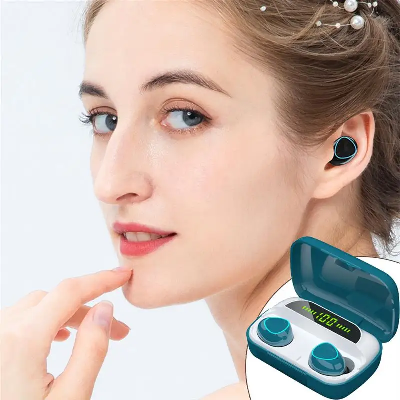 

TWS Bluetooth 5.1 Earphones Charging Box Wireless Headphone 9D Stereo Sports Waterproof Earbuds Headsets With Microphone