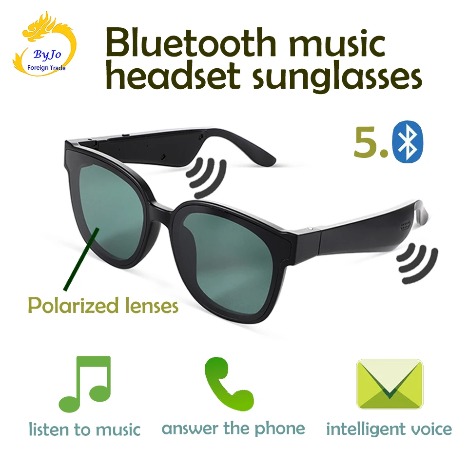 저렴한 컬러 지브라 A13 스마트 안경 오디오 선글라스, 블루투스 5.0 이어폰 안경 전화 응답 음악 듣기 이어폰
