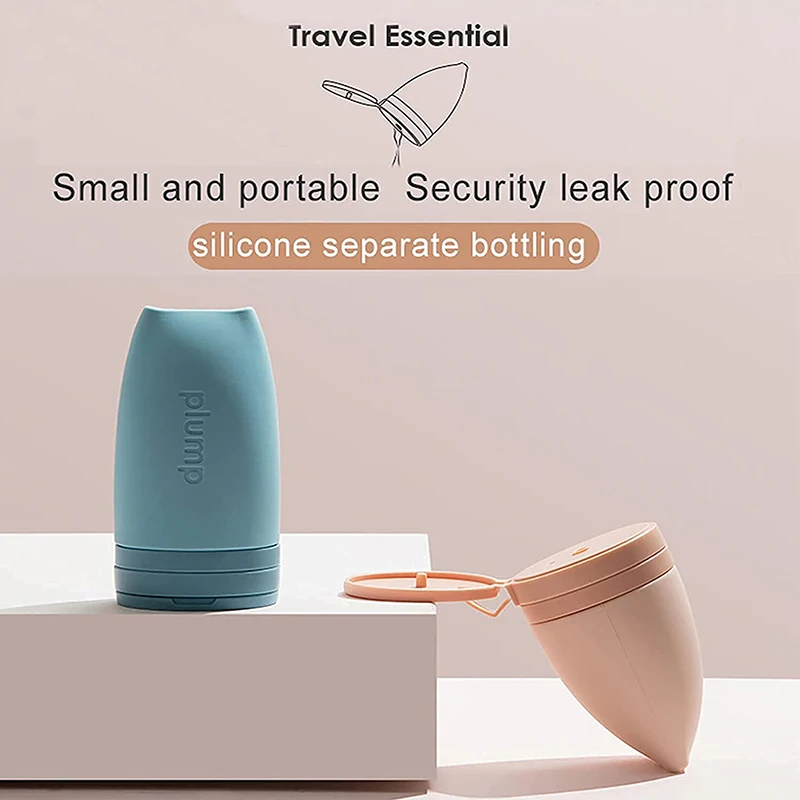 

60ml Portable Travel Bottles Leak Proof Squeezable Silicone Toiletries Shampoo Cosmetic Lotion Cream Container Refillable Bottle