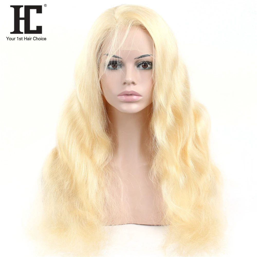 Блондинка 13x4 Синтетические волосы на кружеве парики из натуральных волос