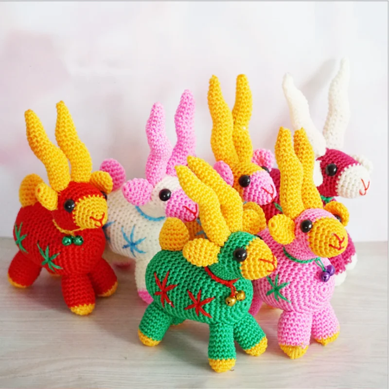 Козья Антилопа ручной работы детские мягкие плюшевые животные игрушка кукла