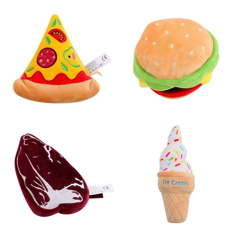 Игрушки в форме мороженого для собак домашних животных кошек плюшевые игрушки