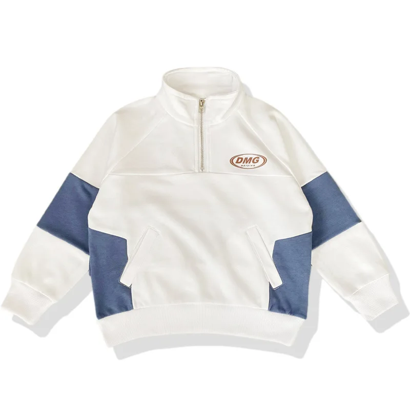 

2021 Scoop Spring Autumn Boys Sweatshirts Jacket Coat KidsOvercoat Outwear Teenager Tops Children Clothes Cotton Sport School H
