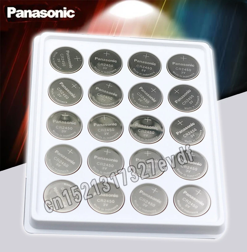 10PCS Original Panasonic CR2450 CR 2450 3V Lithium Button Ce