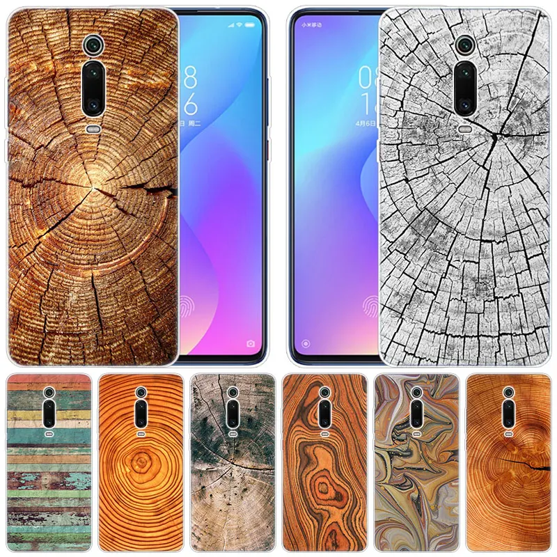 Мягкий силиконовый чехол с абстрактной текстурой под дерево для Xiaomi Pocophone F1 Mi 9T Pro