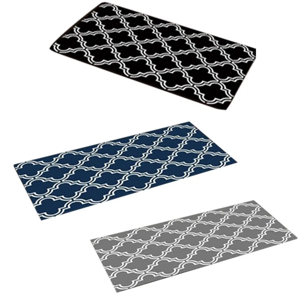 Противоскользящий кухонный коврик напольное покрытие с геометрическим рисунком