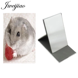 JWEIJIAO милый маленький питомец мышь Хомяк настольное зеркало из нержавеющей стали косметические инструменты кошелек зеркала QF506